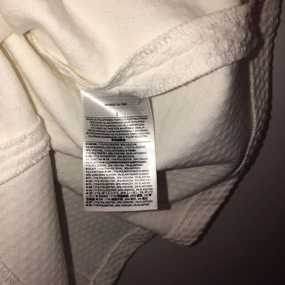 NWT Banana Republic White Dress, Size 2 - Picture 5 of 5